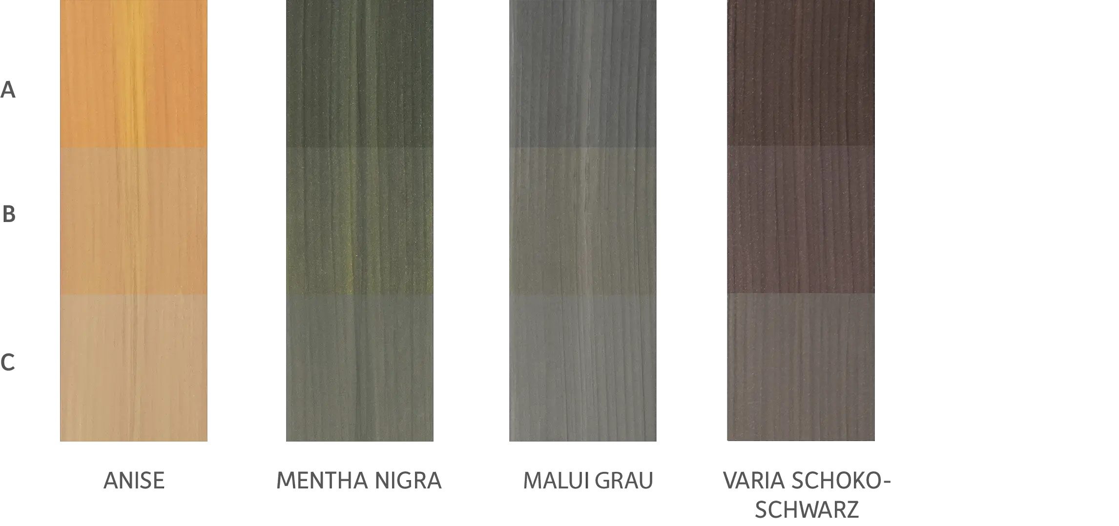 megawood Farbreifung Dielen