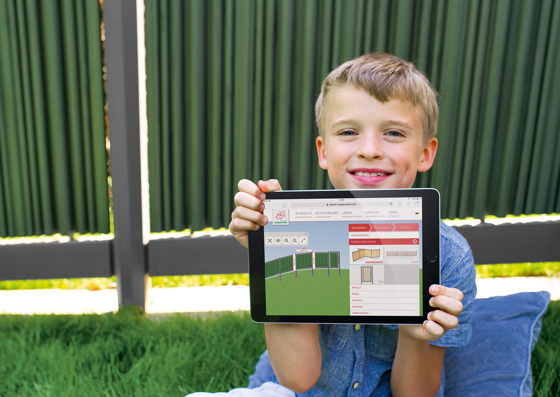 LIMES-Zaunplanung am Tablet
