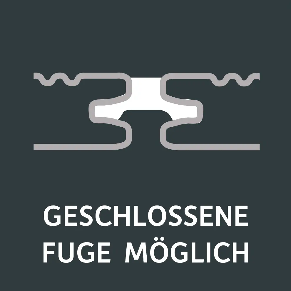 Produkticon geschlossene Fuge 8 mm