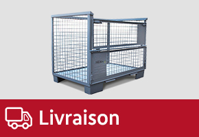 Lieferung leerer Gitterboxen