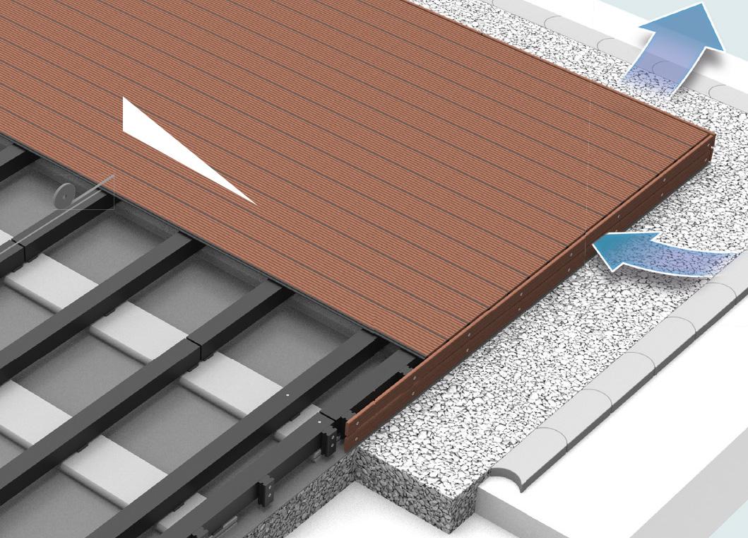 megawood Terrassensystem - Betonrandstein - geschlossene Fuge