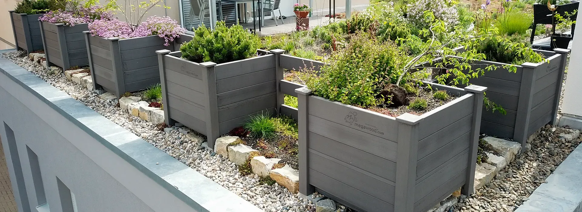 Gartenwelt, Bank megawood Gartenmöbel